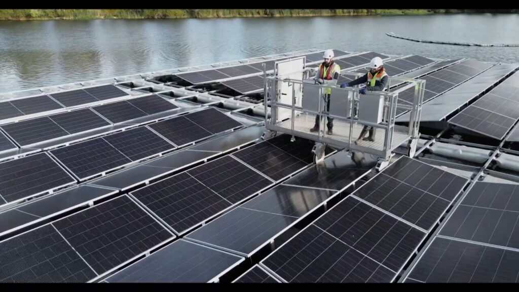 Ciel & Terre trolley solution for its new floating PV structure to do operations and maintenance