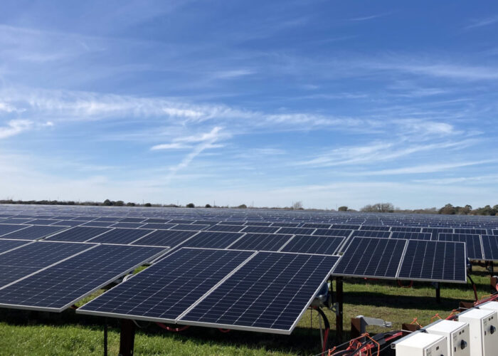 Engie's 230MW Bernard Creek Solar Project in Texas. Image: Engie North America