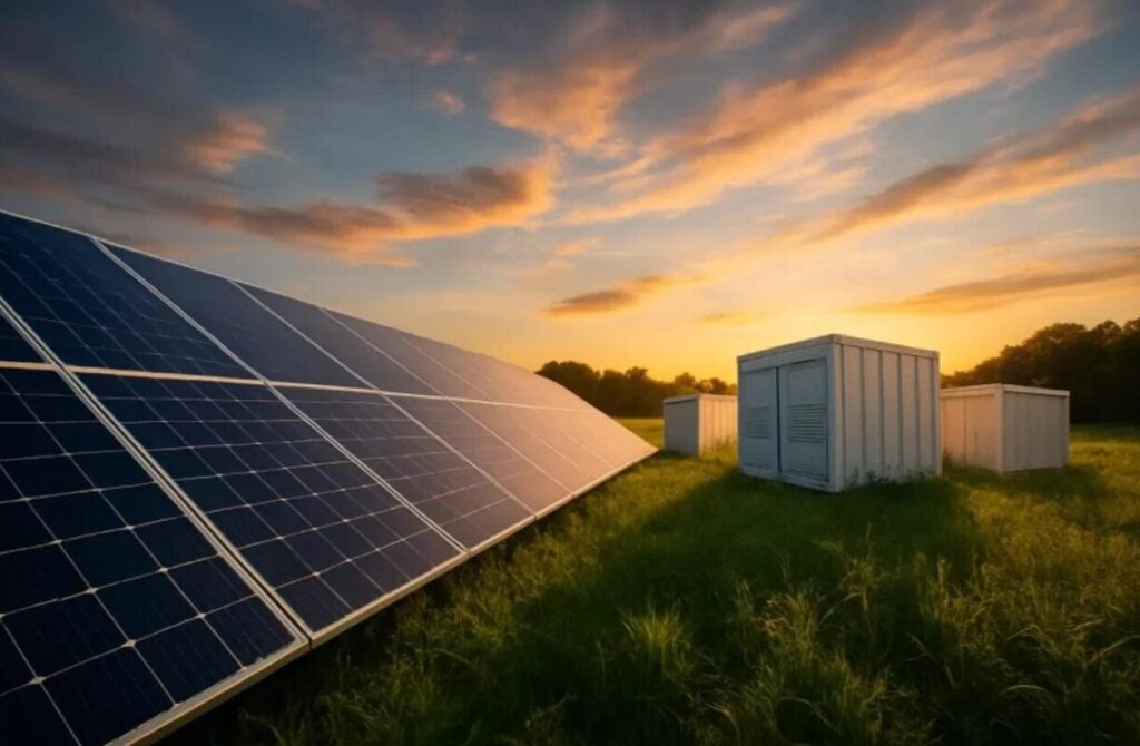 A Greenvolt solar-plus-storage project.