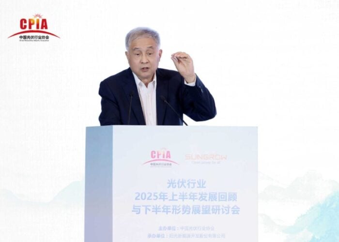 Honorary Chairman of China PV Industry Association Wang Bohua, Image: China PV Industry Association (CPIA)