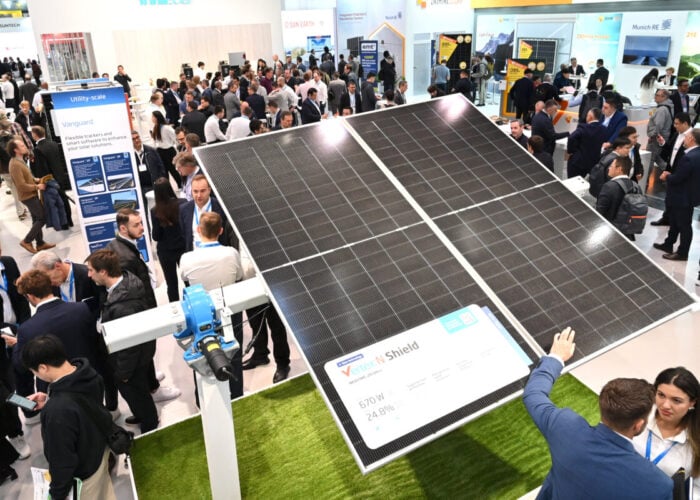 A module on display at Intersolar Europe 2025.