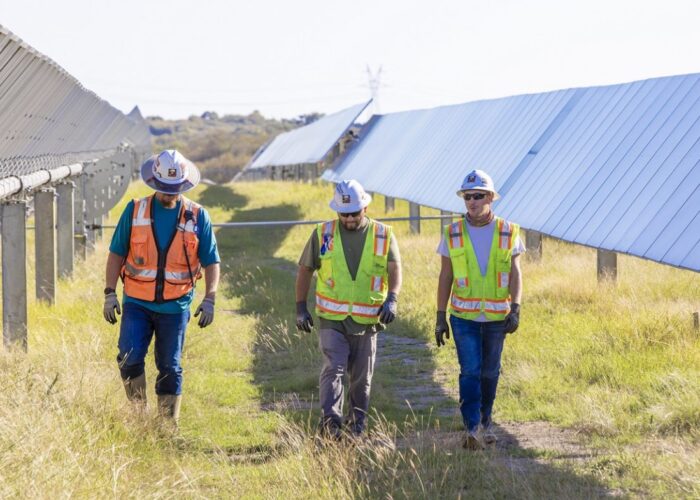 Around 50 veterans supported the construction of the Elm Branch project through an apprenticeship programme. Image: Lightsource bp.