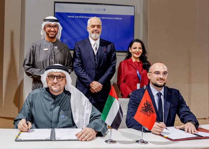 Masdar and KESH signing ceremony.