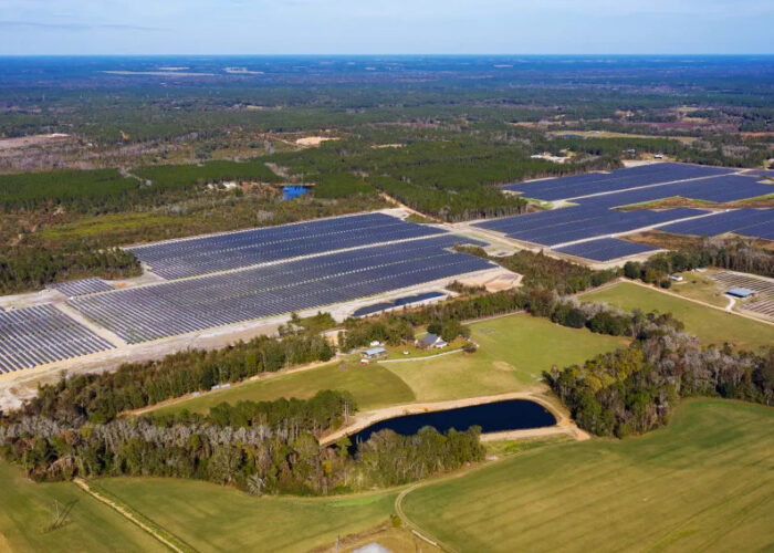 A solar project operated by Meta.