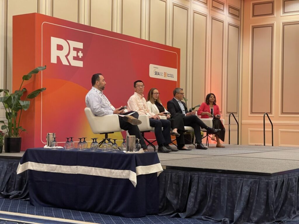 Speakers at RE+ 2025.