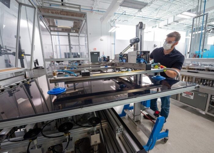 Solar manufacturing in the US.