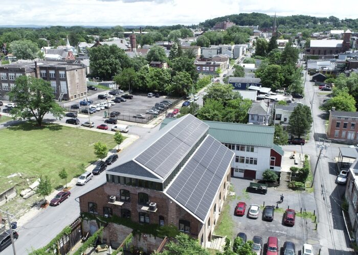 A rooftop solar installation in the US.