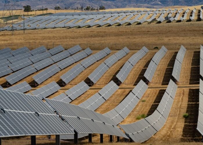 Terrain following solar trackers on uneven PV plant