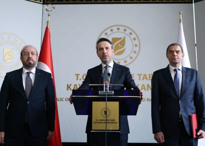 Turkish Minister of Energy and Natural Resources, Alparslan Bayraktar during the latest solar PV tender ceremony