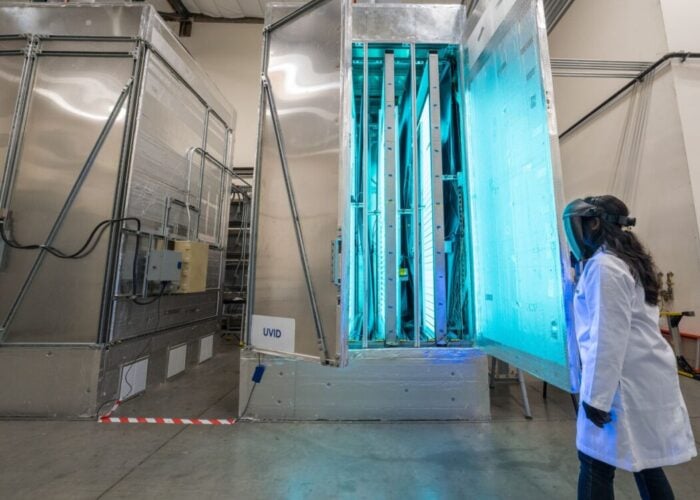 UVID chamber testing solar panels