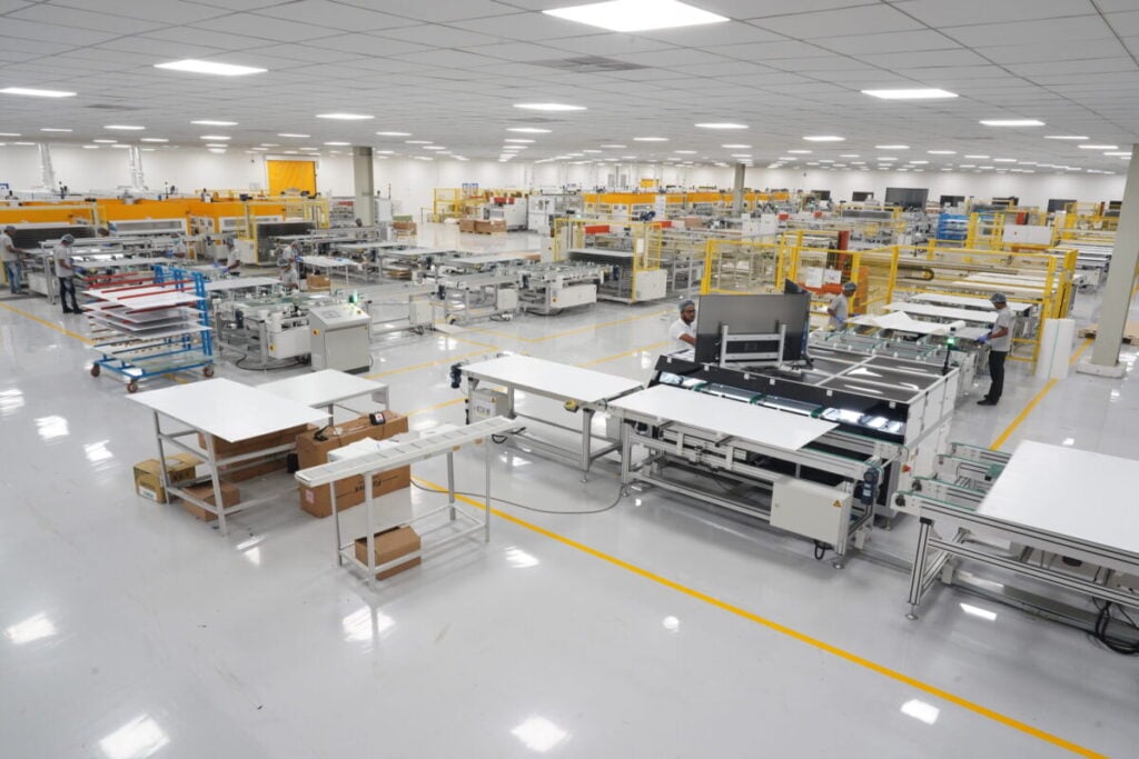 A Waaree manufacturing facility.