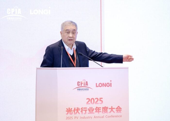 Wang Bohua presenting at an event in China