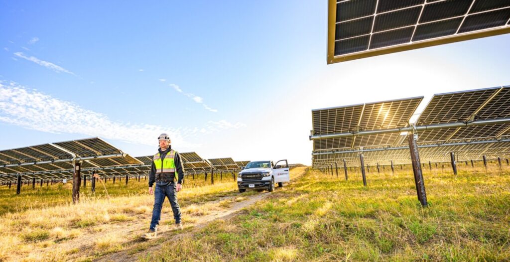 An Xcel Energy solar project.